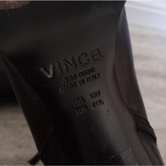 Vince Leather Stiletto Booties - Picture 4 of 11